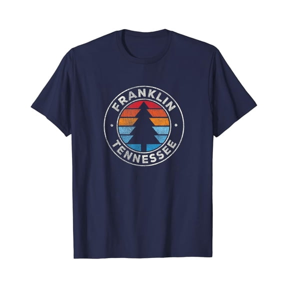 Franklin Tennessee TN Vintage Graphic Retro 70s T-Shirt