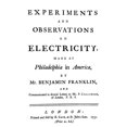 thumbnail image 1 of Franklin Title-Page. Ntitle-Page Of The First Edition Of Part One Of Benjamin Franklin'S Important Work In Electricity,, 1 of 1