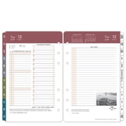 FranklinCovey 7 Habits Two Page Per Day Ring-bound Planner Compact Size, Jan 2027 - Dec 2027