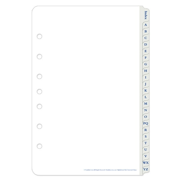 FranklinCovey Alphabetical Tabs (A-Z) (Classic Size)