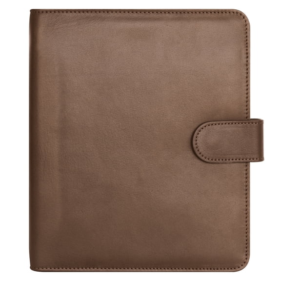 FranklinCovey Arden Snap Leather Binder (Classic Size, Brown)