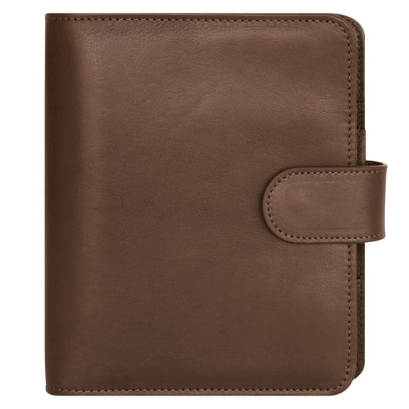 FranklinCovey Arden Snap Leather Binder (Compact Size, Brown)