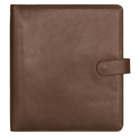 FranklinCovey Arden Snap Leather Binder (Monarch Size, Brown)