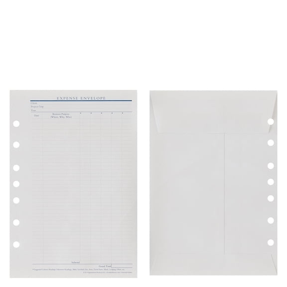 FranklinCovey Classic Expense Envelopes
