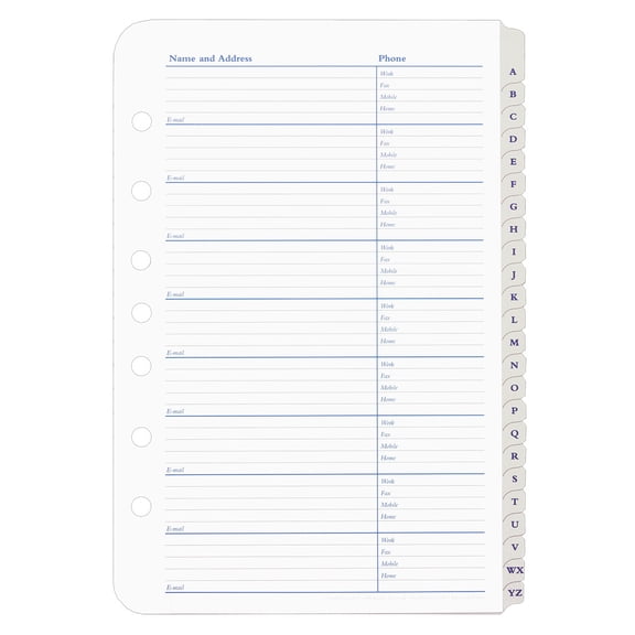 FranklinCovey Compact Ring-Bound Address Book