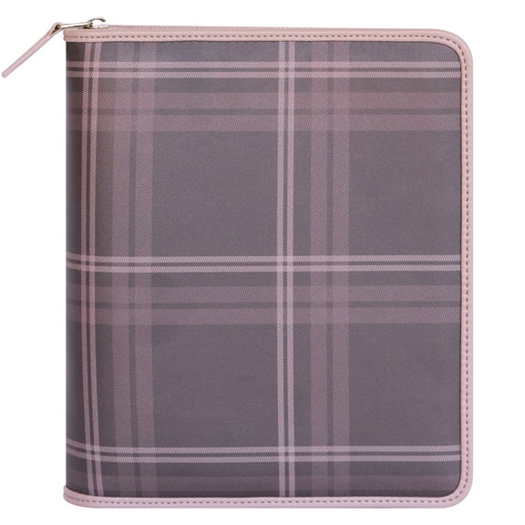 FranklinCovey Emerson Simulated Leather Snap Binder (Classic Size, Plum)