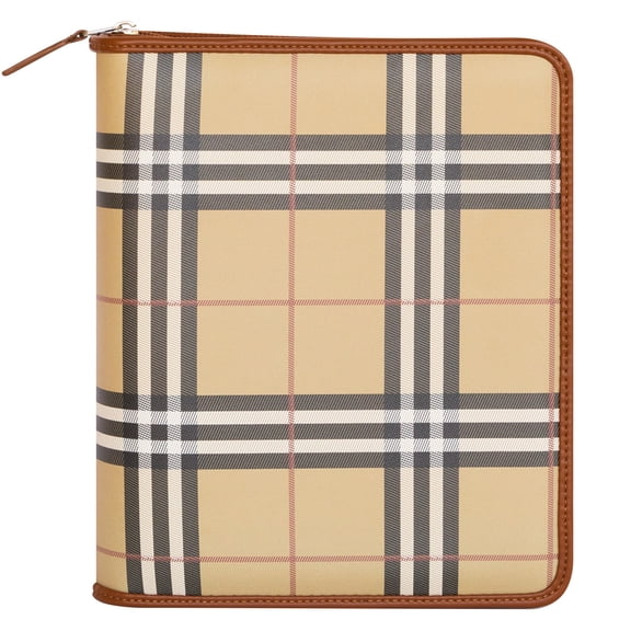 FranklinCovey Emerson Simulated Leather Snap Binder (Classic Size, Tan)