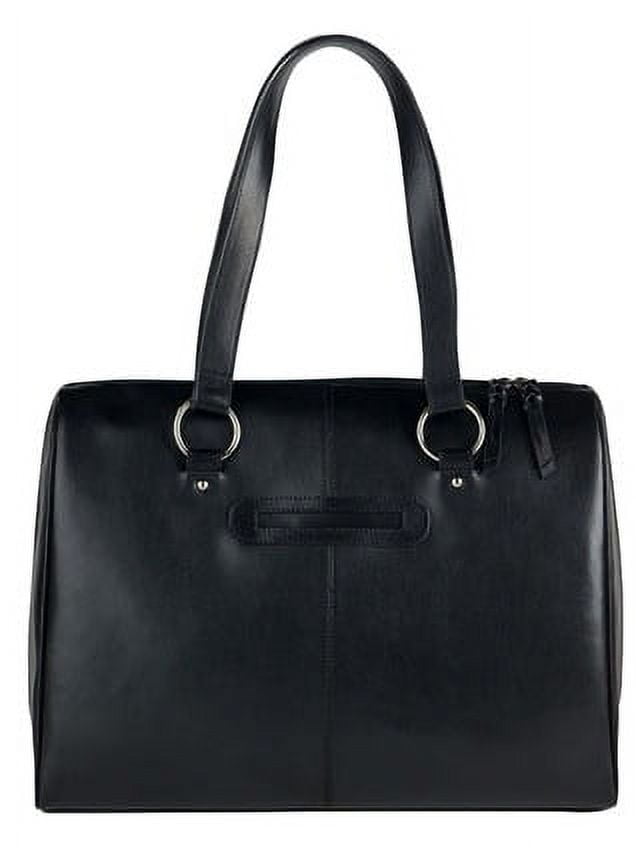 Franklin Covey, Bags, Franklin Covey Business Laptop Tote Black Leather  Bag