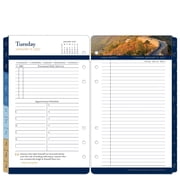 FranklinCovey Leadership Two Page Per Day Ring-bound Planner Pocket Size, Jan 2027 - Dec 2027
