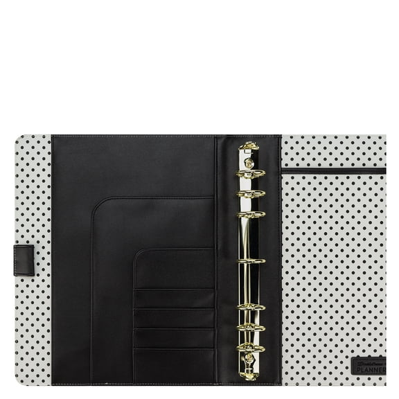 FranklinCovey Miranda Simulated Leather Snap Binder (Monarch Size, Striped)