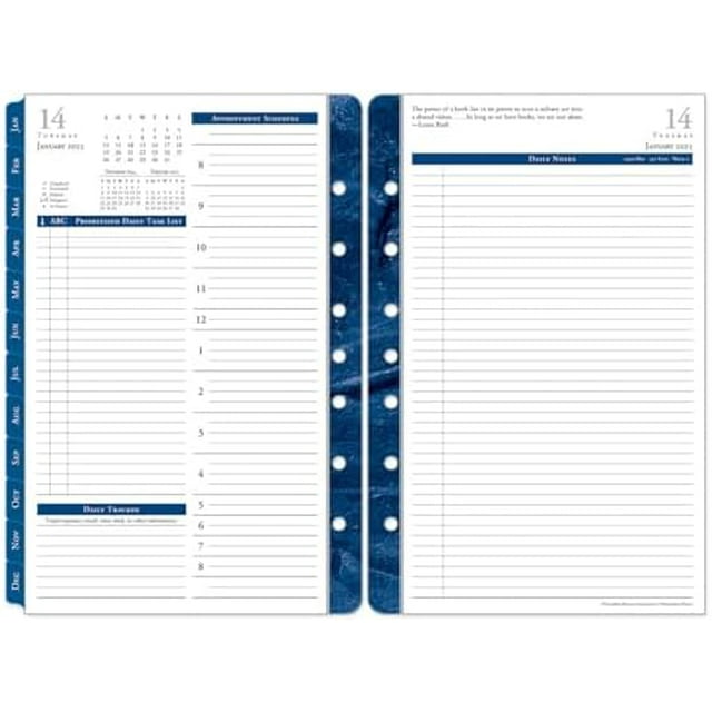 FranklinCovey Monticello Two Page Per Day RingBound Planner (Classic