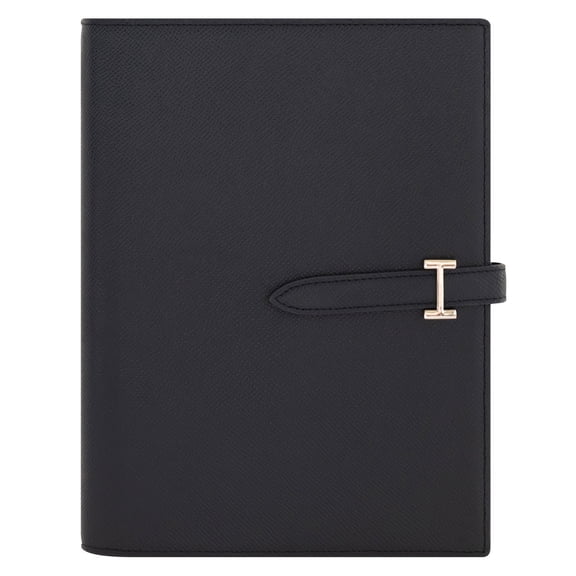 FranklinCovey Noblessa Leather Strap Binder (Compact Size, Navy)