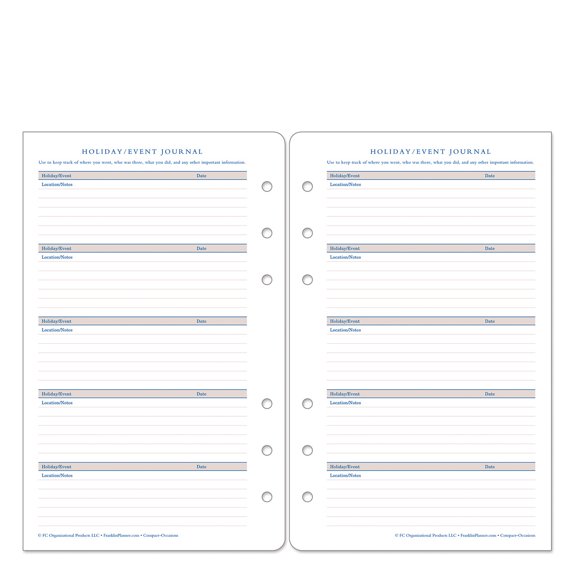 FranklinCovey Occasions Forms Pack (Compact Size)