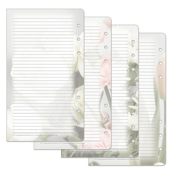 FranklinCovey Pink/Green Blooms Lined Pages (Pocket Size)