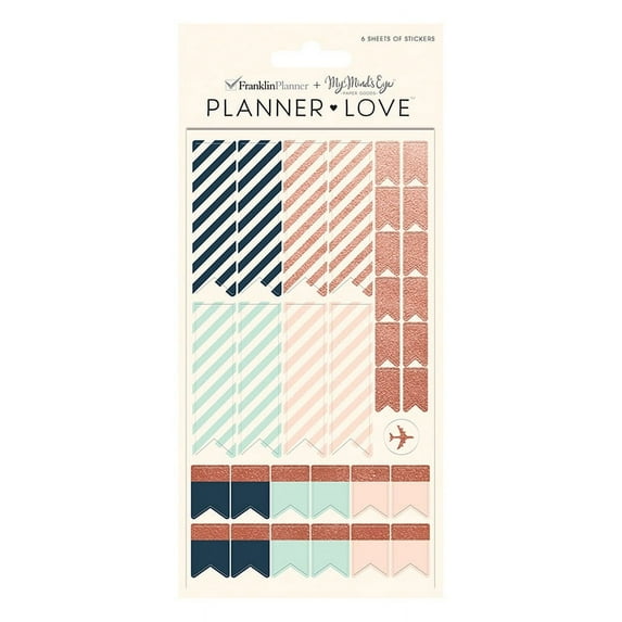 FranklinCovey Planner Love Sticker Sheets - Brushed