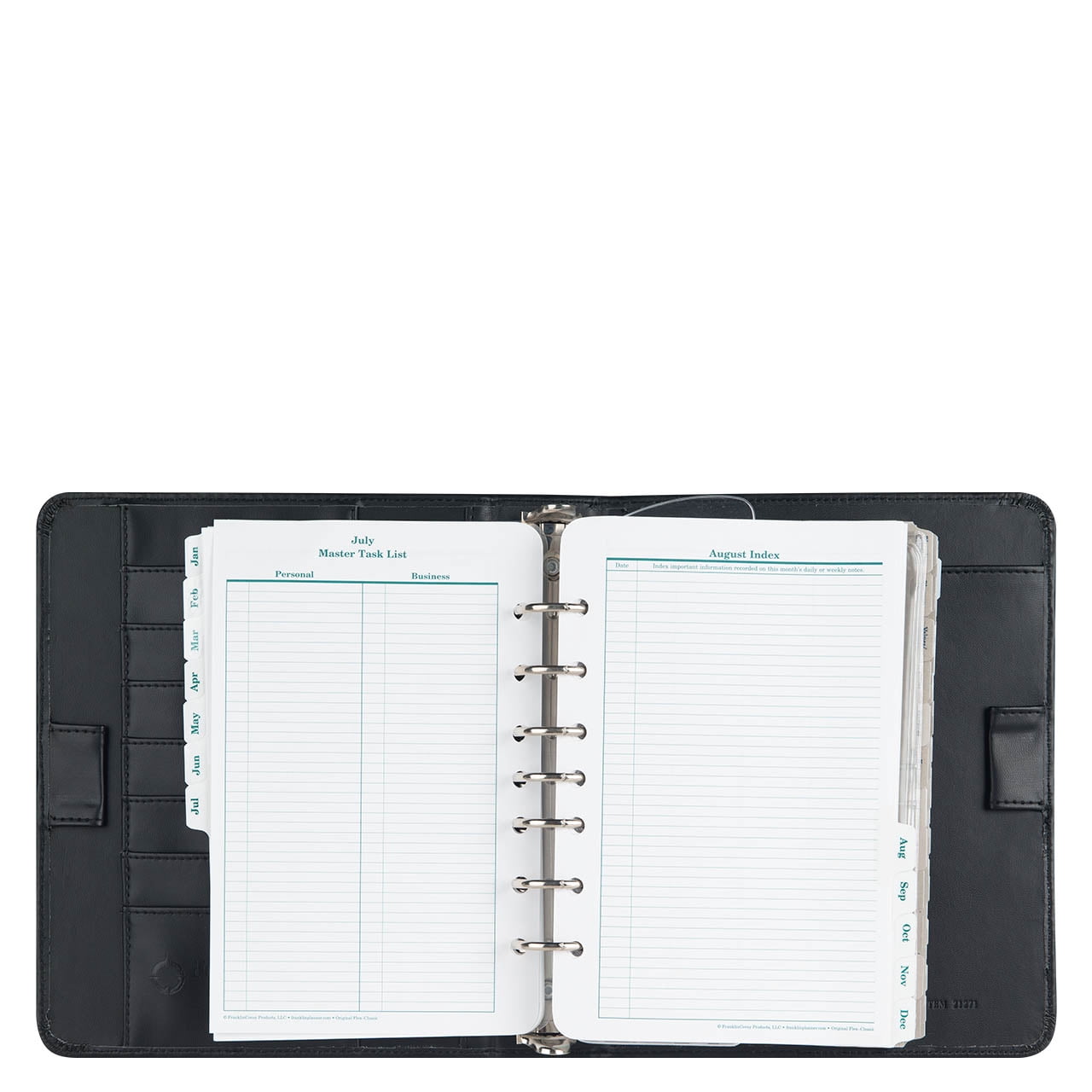 FranklinCovey Planning System Vinyl Open Binder (Classic Size, Black
