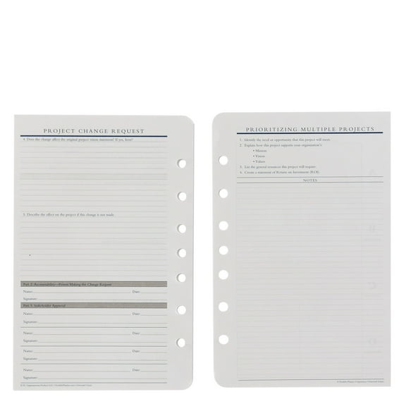 FranklinCovey Project Management Forms (Classic Size)