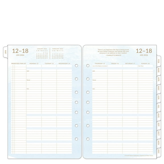 FranklinCovey Simplicity for Moms Weekly Ring-bound Planner (Jan 2026 - Dec 2026, Classic Size)