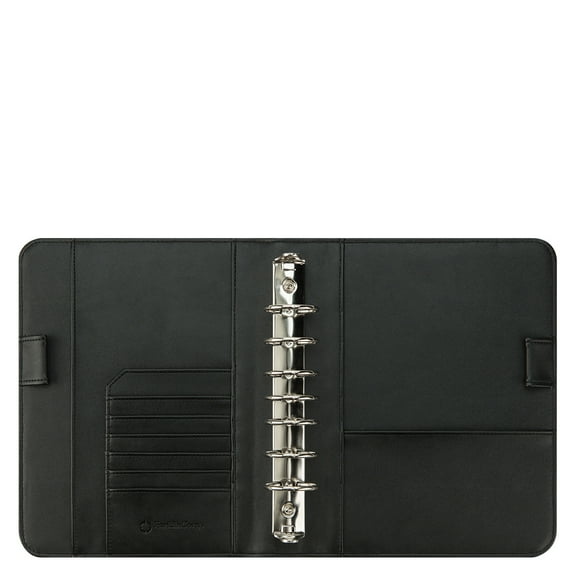 FranklinCovey Simulated Leather Open Binder (Classic Size, Black)