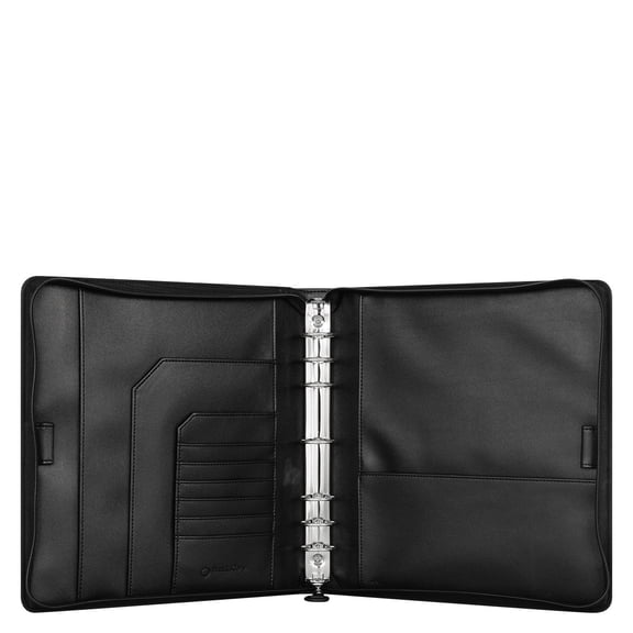 FranklinCovey Simulated Leather Zipper Binder (Monarch Size, Black)