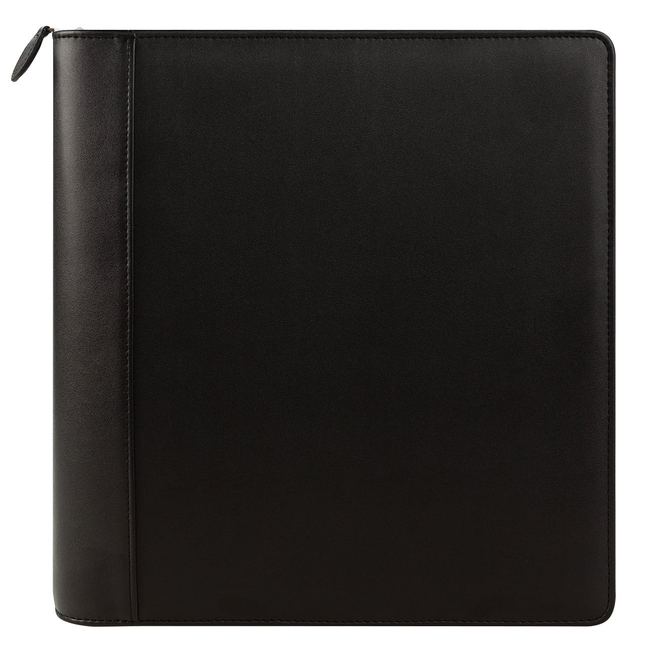 FranklinCovey Simulated Leather Zipper Binder (Monarch Size, Black)