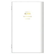FranklinCovey Travelers Blank Notebook Compact Size, White