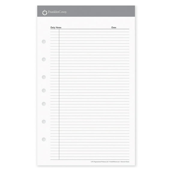 FranklinCovey Universal Portfolio Notepads (Classic Size)