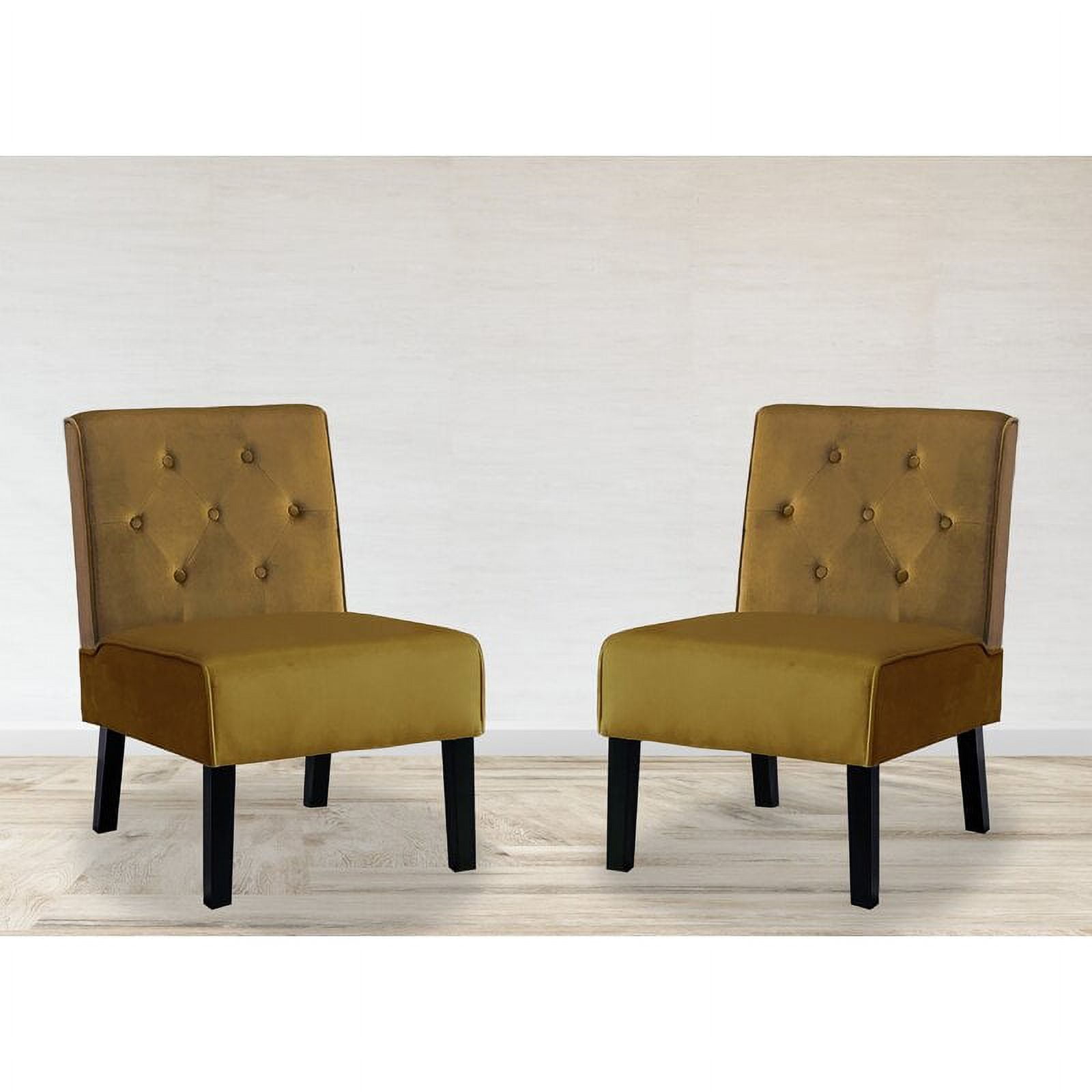 Frankly 21'' Wide Tufted Velvet Slipper Chair&nbsp;(Set of 2)