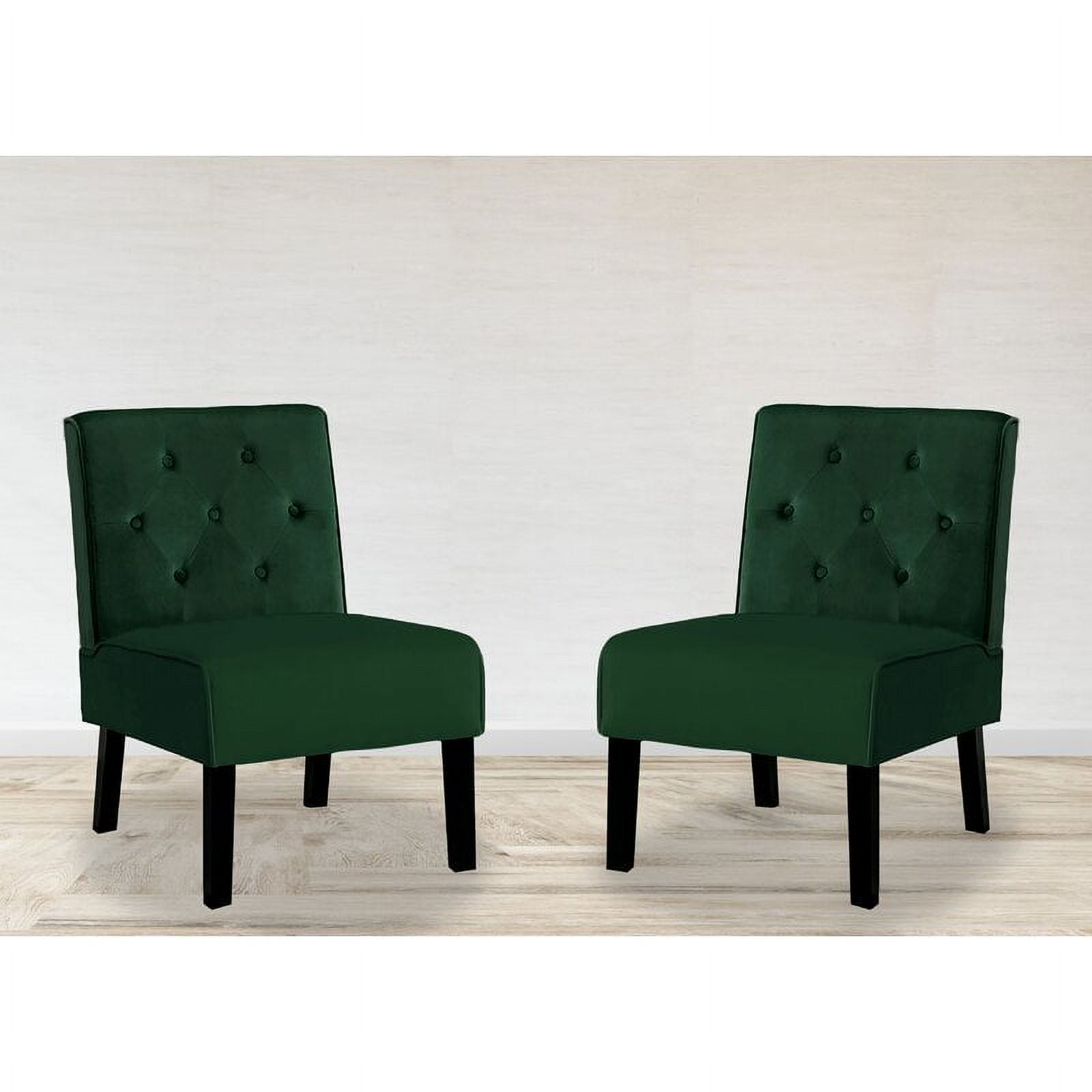 Frankly 21'' Wide Tufted Velvet Slipper Chair&nbsp;(Set of 2)