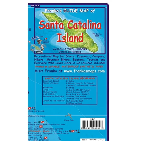 Green Planet Maps Map Fml Ca Santa Catalina Guide