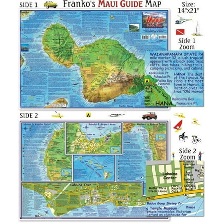 Franko Maps - Maui Guide Map