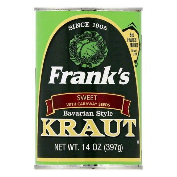 Franks Bavarian Sauerkraut 14 oz (Pack Of 24)