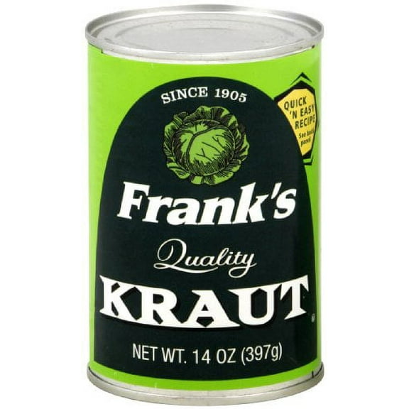 Franks Kraut, Shredded, Canned, 14-ounces (Pack of24)