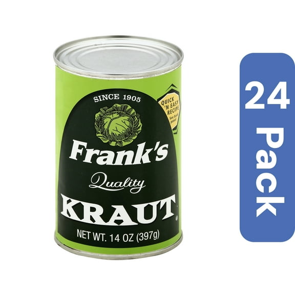 Franks Sauerkraut Shredded Can 14 oz (Pack Of 24)