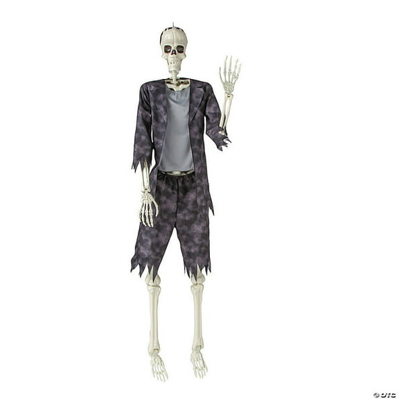 Morris Costumes - 6 Ft. 2" Standing Franky Skeleton Halloween Decoration - One Size