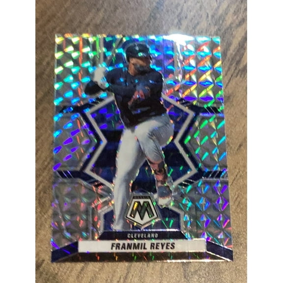 Franmil Reyes Cleveland Guardians MLB 2022 Panini Mosaic Reactive Blue Mosaic 76