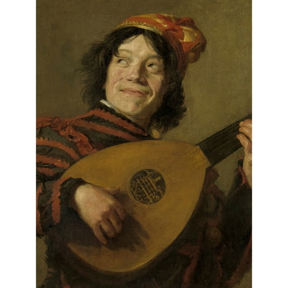 Frans Hals The Lute Player Painting Extra Large XL Wall Art Poster Print