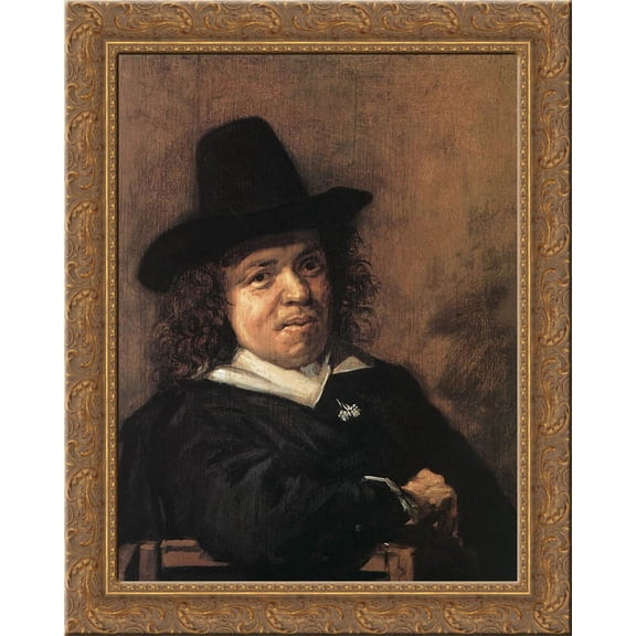 Frans Post 24x20 Gold Ornate Wood Framed Canvas Art by Frans Hals
