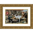 thumbnail image 1 of Frans Snyders 14x10 Gold Ornate Wood Frame and Double Matted Museum Art Print Titled - Game Market (1630s), 1 of 4