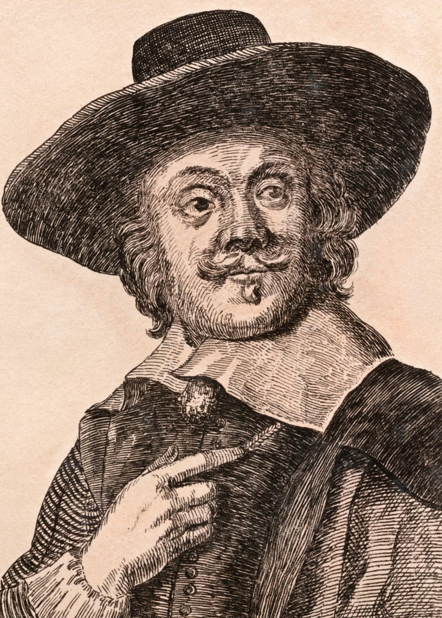 Frans Snyders 1579-1657 Flemish Painter From 75 Portraits Of Celebrated Painters From Authentic Originals Etched By James Girtin Published London 1817 Canvas Art - Ken Welsh Design Pics (12 x 17)
