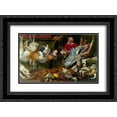 thumbnail image 1 of Frans Snyders 2x Matted 24x18 Black Ornate Framed Art Print 'Venison dealers', 1 of 2