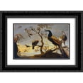 thumbnail image 1 of Frans Snyders 2x Matted 24x20 Black Ornate Framed Art Print 'Group of Birds Perched on Branches', 1 of 2