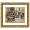 thumbnail image 1 of Frans Wilhelm Odelmark 14x12 Gold Ornate Wood Frame and Double Matted Museum Art Print Titled - Bad in Kairo, 1 of 4