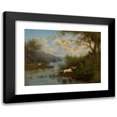 thumbnail image 1 of František Belopotocký 18x14 Black Modern Framed Museum Art Print Titled - Wild Duck Hunt (1869), 1 of 5