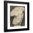 thumbnail image 1 of František Klimkovič 14x18 Black Modern Framed Museum Art Print Titled - Torso Casting Study, 1 of 5