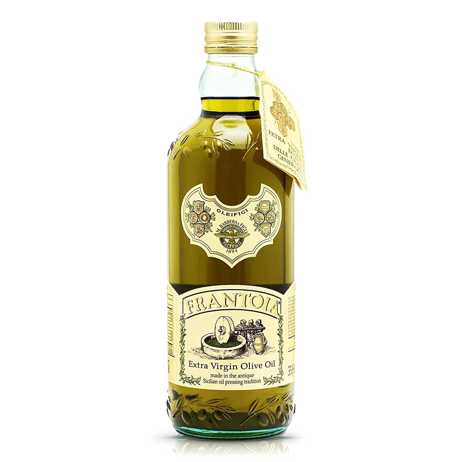 Frantoia Extra Virgin Olive Oil from Italy Fruity, Unfiltered, Cold