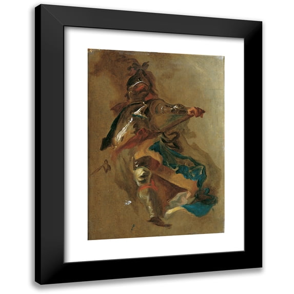 Franz Anton Maulbertsch 11x14 Black Modern Framed Museum Art Print Titled - Standing General (1758-1759)
