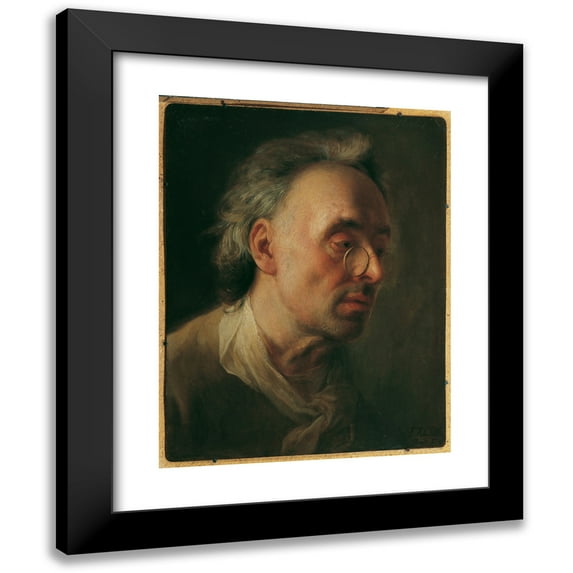 Franz Anton Palko 15x18 Black Modern Framed Museum Art Print Titled - Portrait of the Father of the Artist (1746)