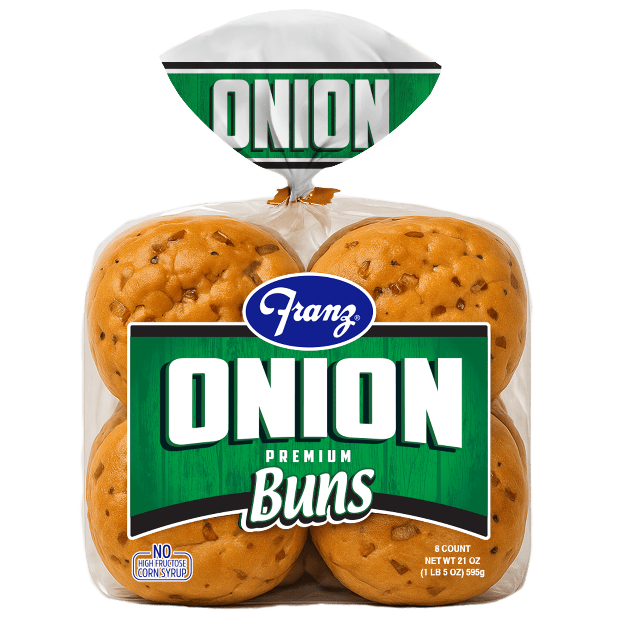 Franz BBQ Sweet Onion Hamburger Buns, 21 oz, 8 Count - Walmart.com