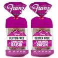 Franz Bakery Gluten Free Raisin Bread 2 Pack (2 x 20oz) WITH Living